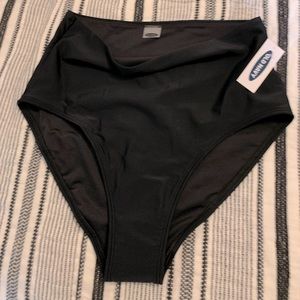 NWT BLACK HIGH WAISTED BIKINI BOTTOM